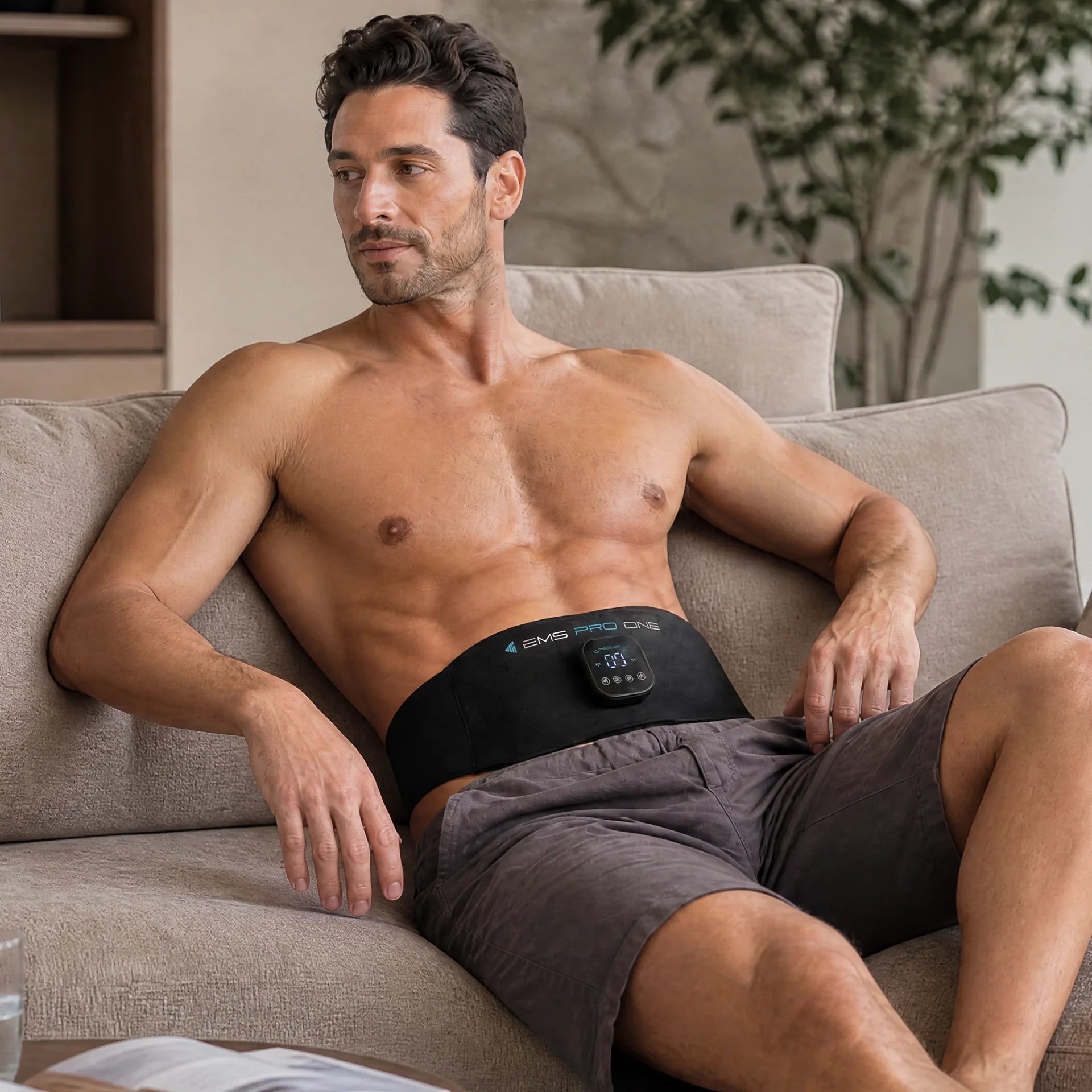 Premium Luxury EMS Body-Sculpting Belt with 1× EMS Control Box - EMS PRO ONE SPORTS TRADING L.L.C